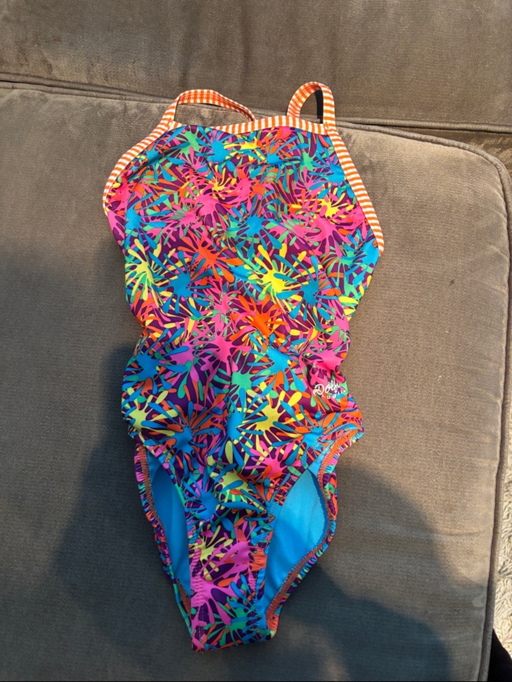 Dolfin Uglies swimsuit size 28 Bright Multicolor One-Piece Swimsuit